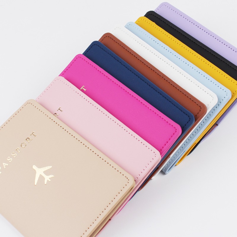 Travel Accessories On Plane - 1PCS PU Leather Plane Passport Cover