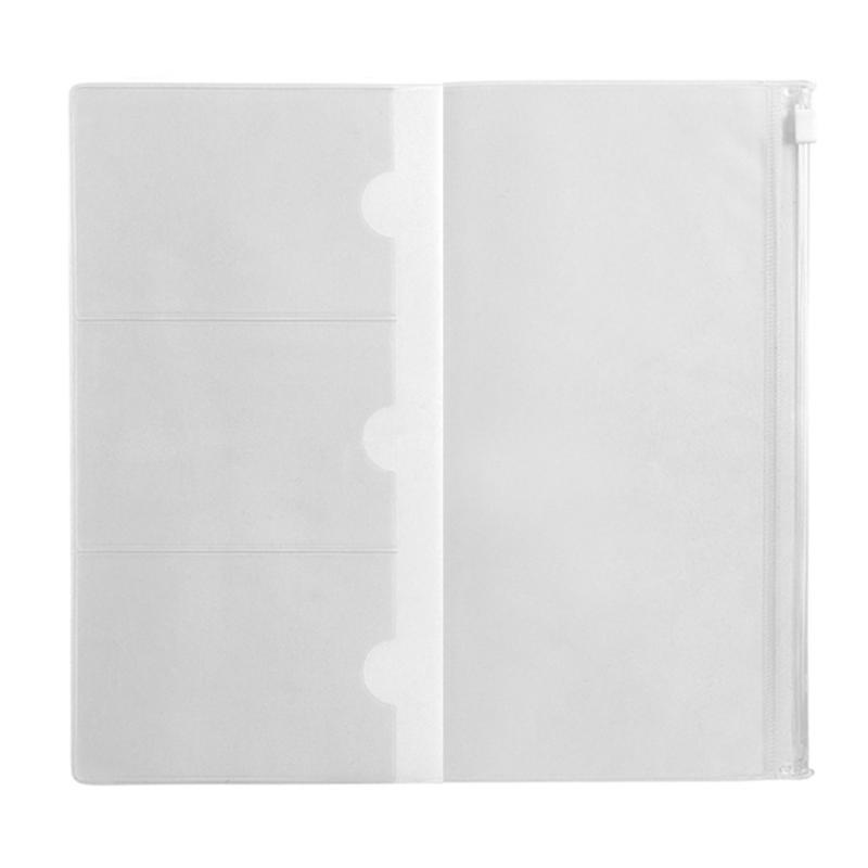 Travel Journal Accessories - Midori Travelers Notebook PVC Zipper Bag