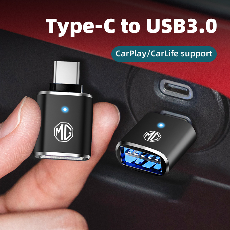 Travel Plug Type C - Adapter LED do samochodu, kabel USB-C