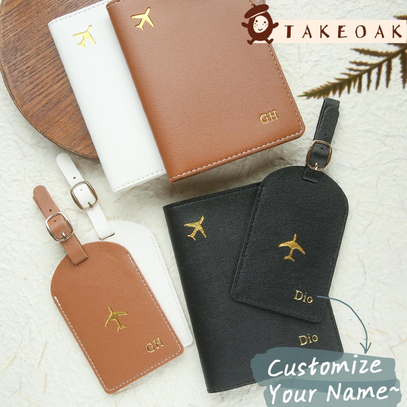 Travel Accessories Overseas - Minimalistyczny Złoty Wzór, Personalizowany Zestaw: Etui