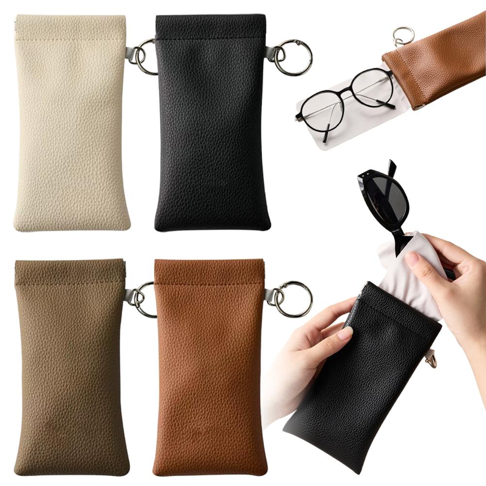 Travel Accessories Pouch For Women - Etui na okulary przeciwsłoneczne z breloczkiem,