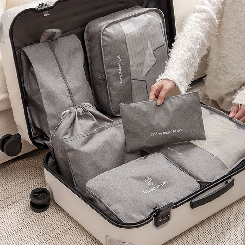 Travel Accessories Pouch For Women - 7-częściowy zestaw kostek do pakowania podróżnych