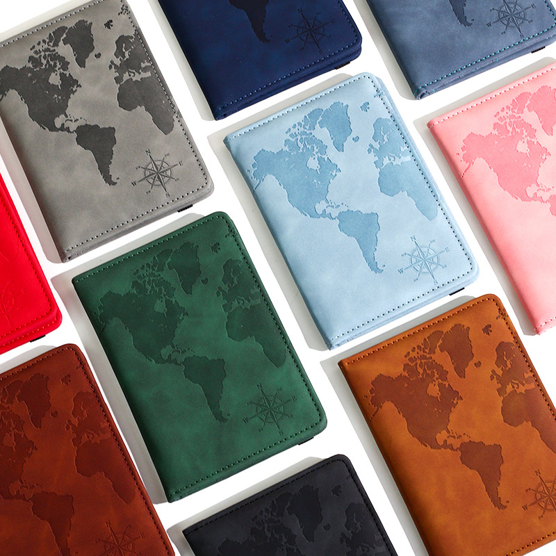 Travel Accessories On Plane - Nowy Pokrowiec na Paszport z Nadrukiem