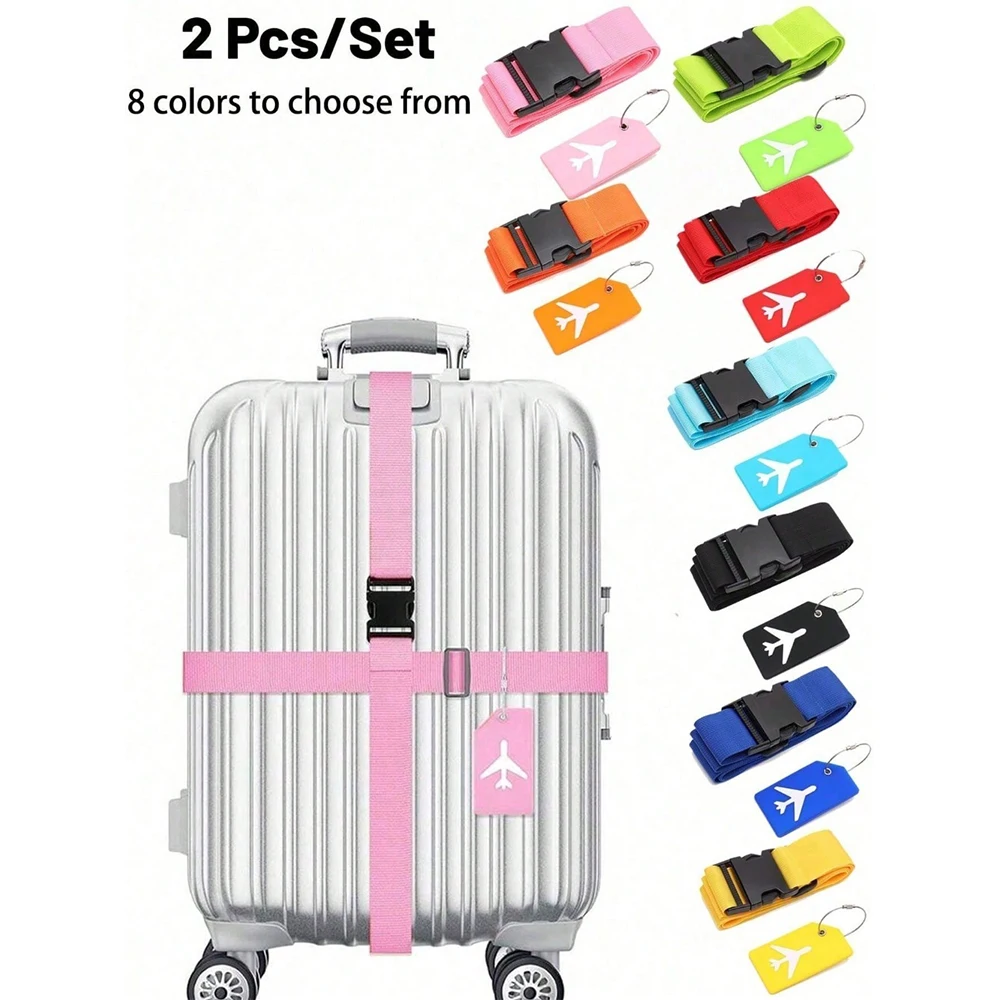 Travel Accessories Unique - Zestaw pasków do bagażu z zawieszką