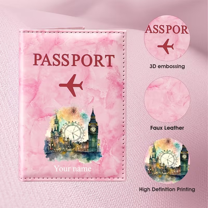 Travel Accessories London - Etui na paszport z własnym imieniem,