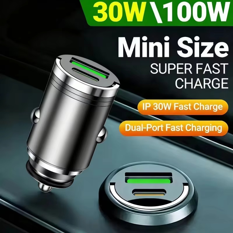 Travel Plug Type C - Ładowarka samochodowa USB 100W PD do