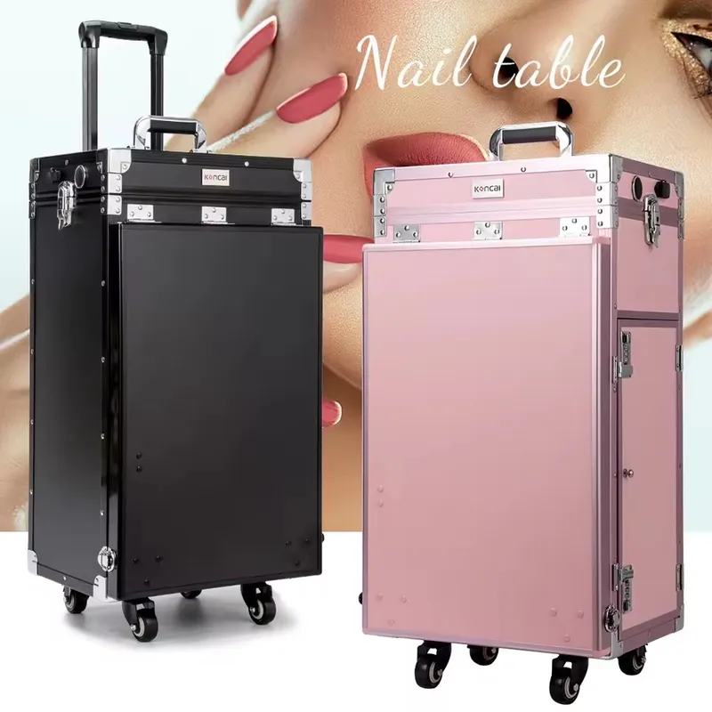 Travel Accessories For Train - Nowy Składany Kosmetyczny Stolik na Kółkach