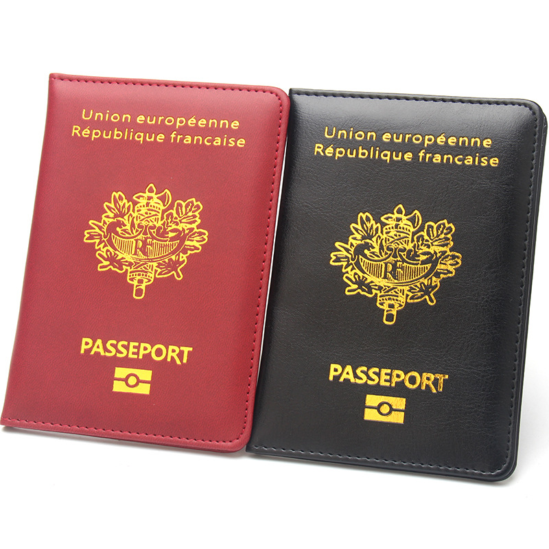 Travel Accessories On Plane - Wysokiej jakości skórzany etui na paszport,