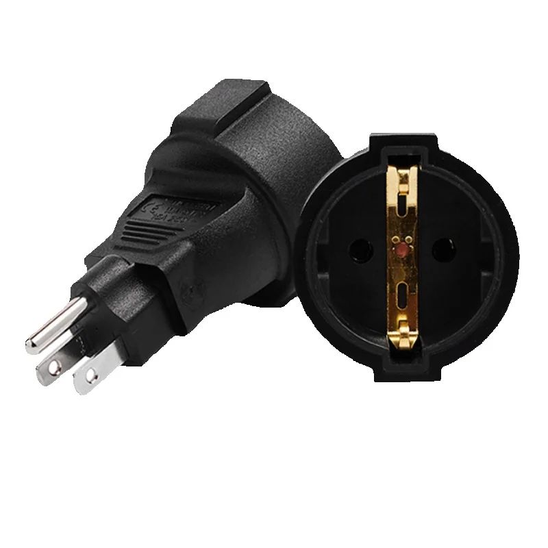 Travel Accessories Canada - Czarny adapter zasilania USA Kanada Meksyk