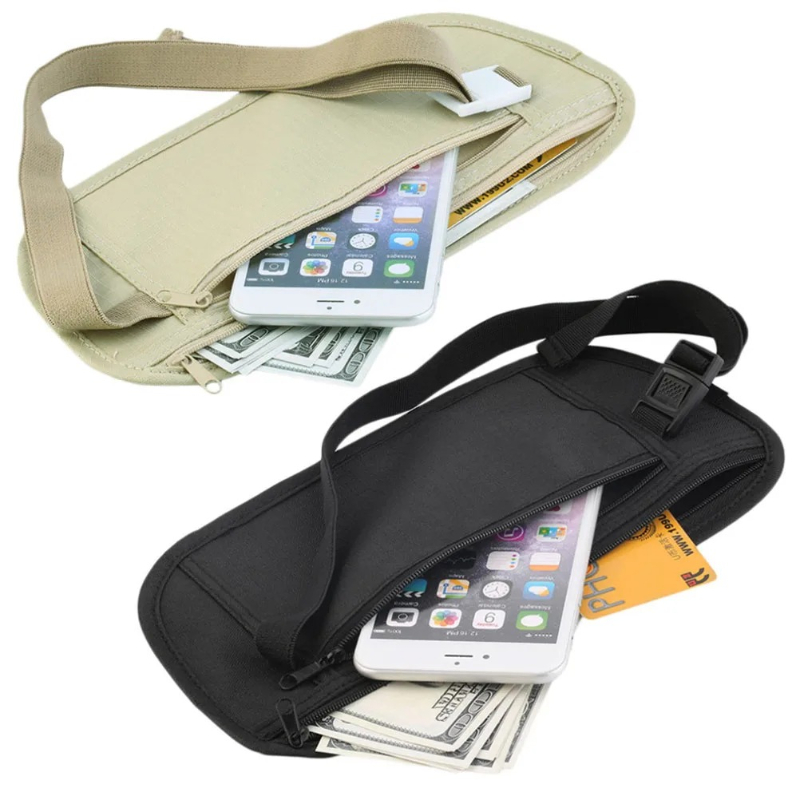 Travel Accessories Passport Holder - Niewidoczna nerka podróżna na pas, etui