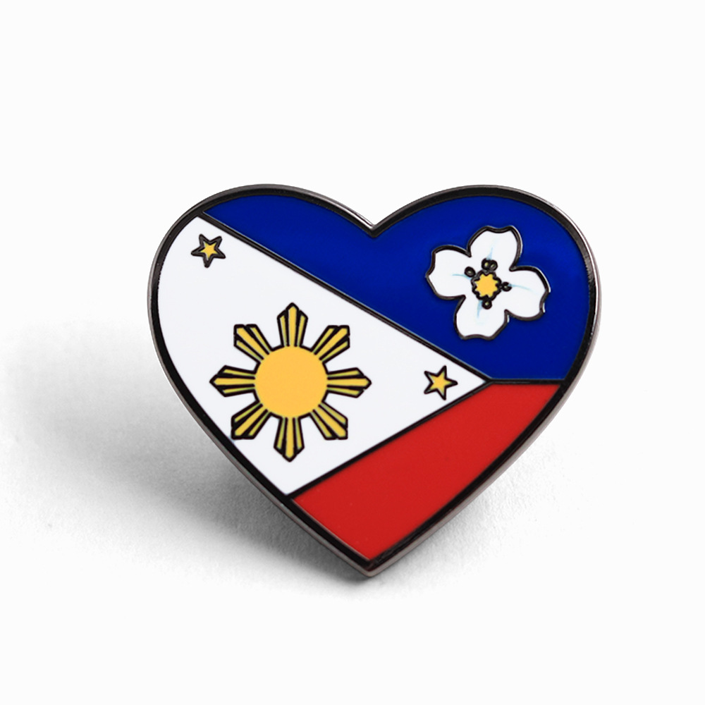 Travel Accessories Philippines - 1 szt. Filipińskie przypinki emaliowane z
