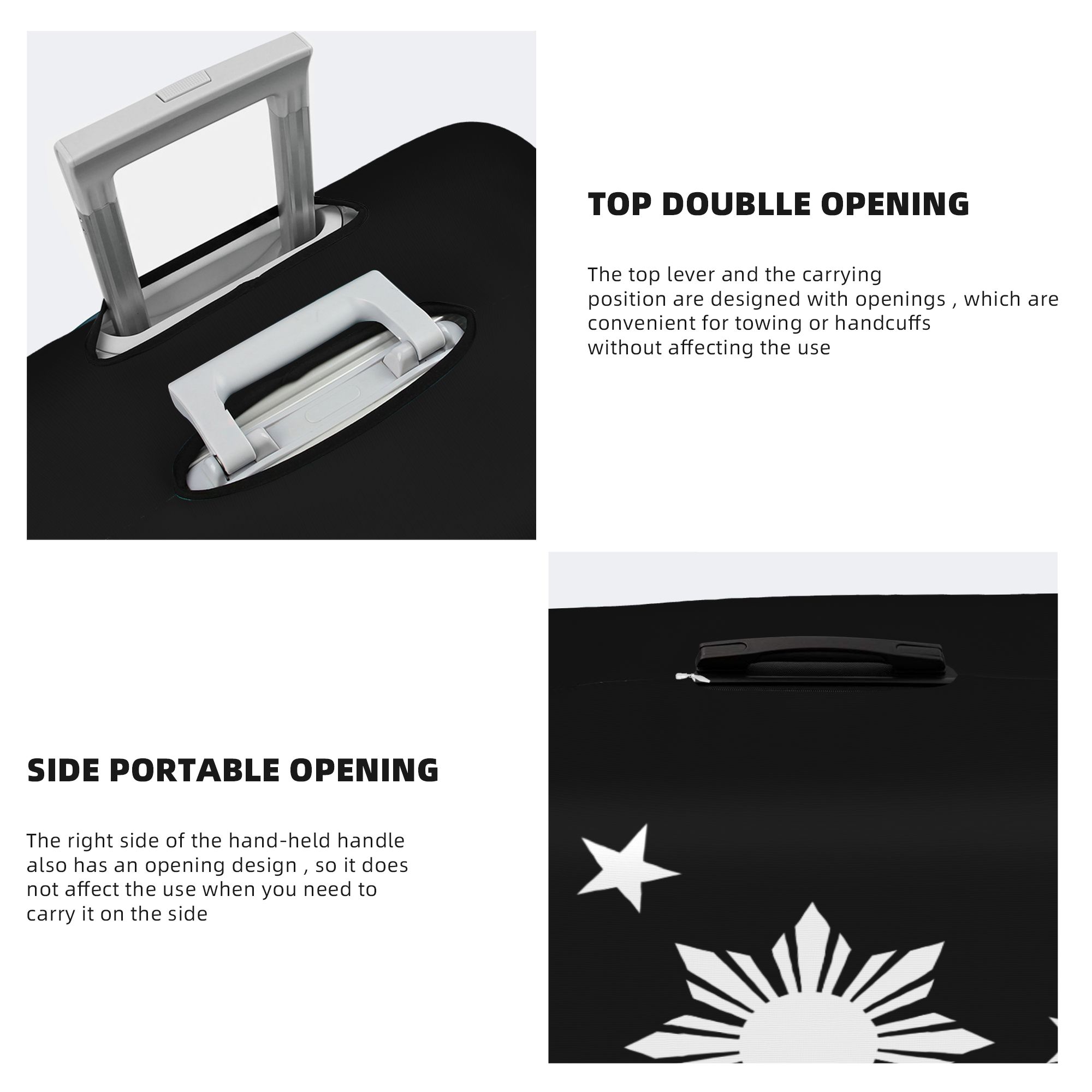 Pokrowiec na walizkę z flagą F – Travel Accessories Philippines recenzja i cena