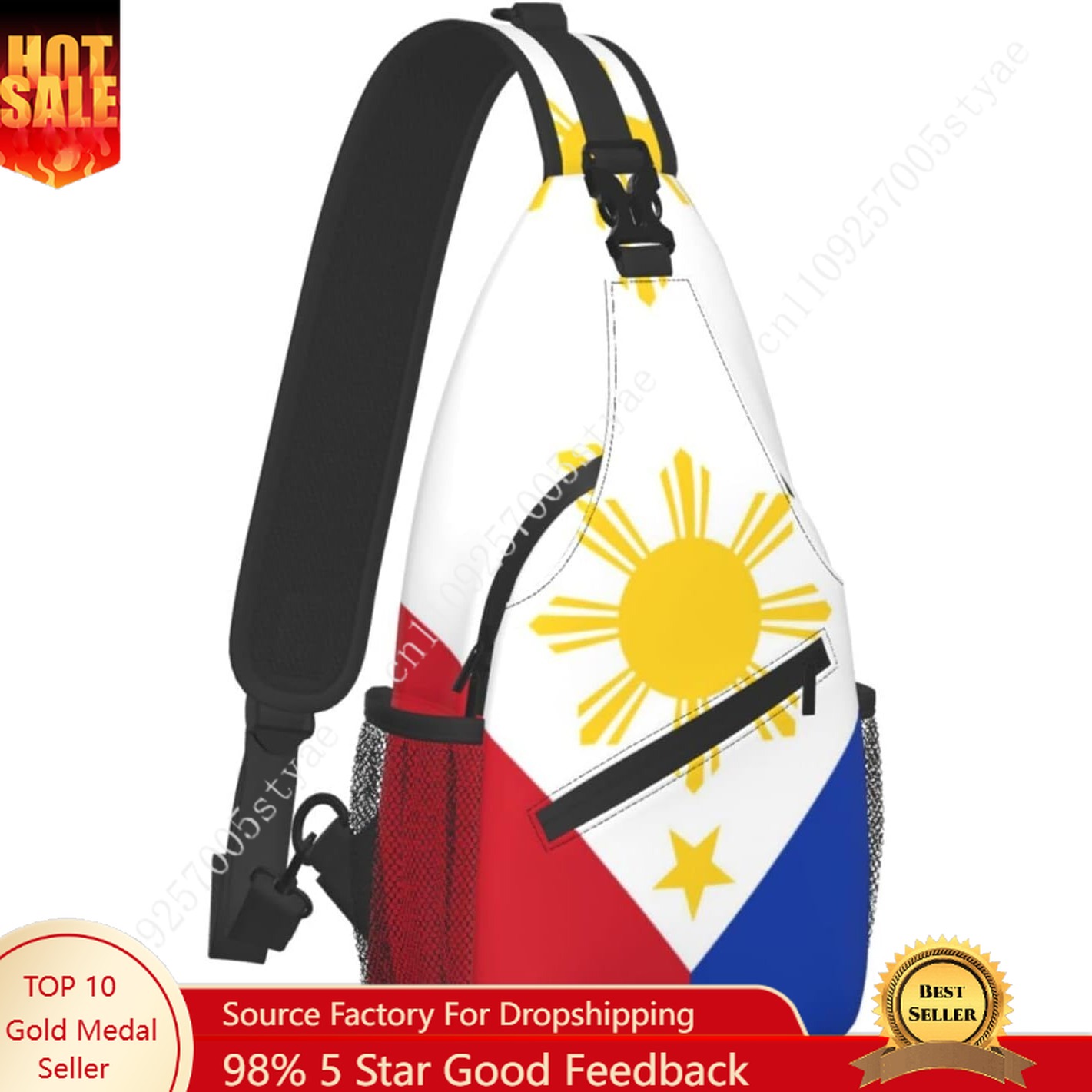 Torba na ramię z flagą Filipin – Travel Accessories Philippines recenzja i cena