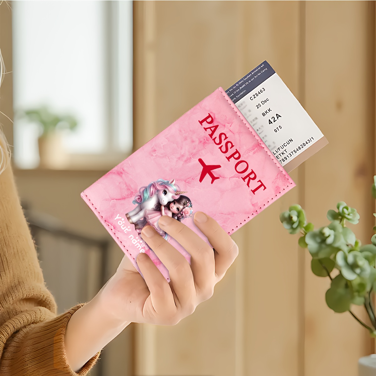 Portfel na paszport z PU z mot – Travel Accessories On Plane recenzja i cena