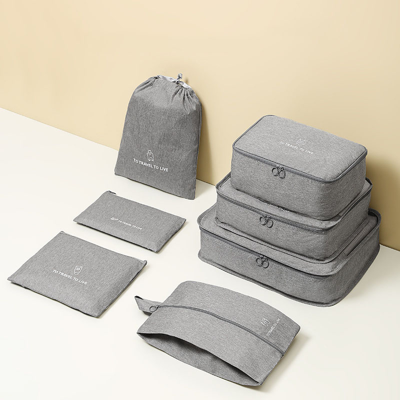 7-częściowy zestaw kostek do p – Travel Accessories Pouch For Women recenzja i cena