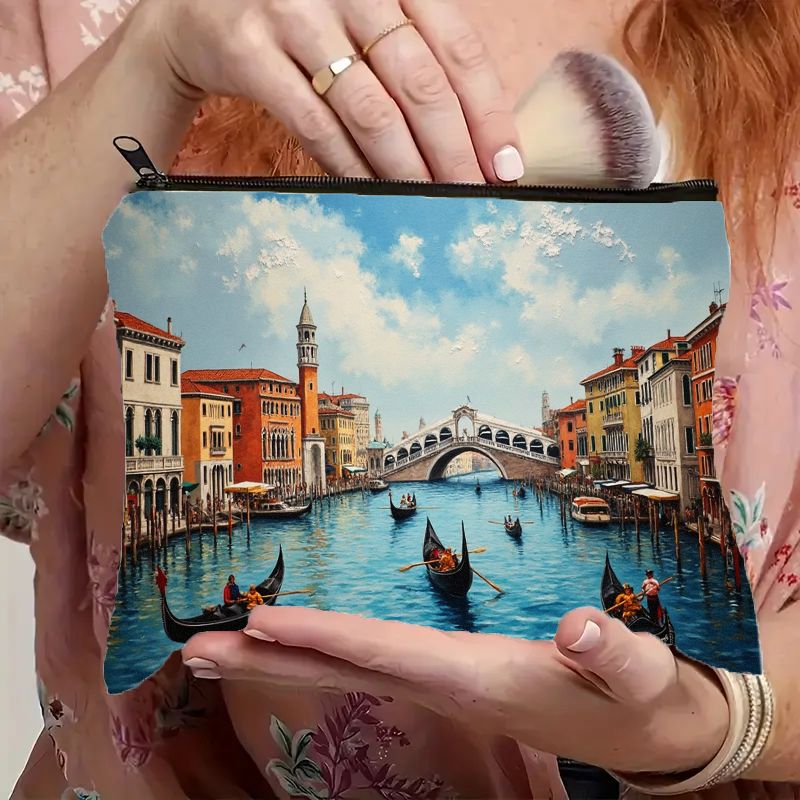 Kosmetyczka z motywem Wenecji, – Travel Accessories Italy recenzja i cena