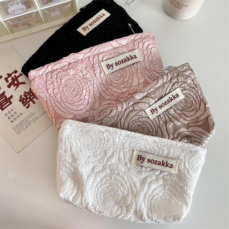 Francuski wytłoczone kwiaty ko – Travel Accessories Pouch For Women recenzja i cena