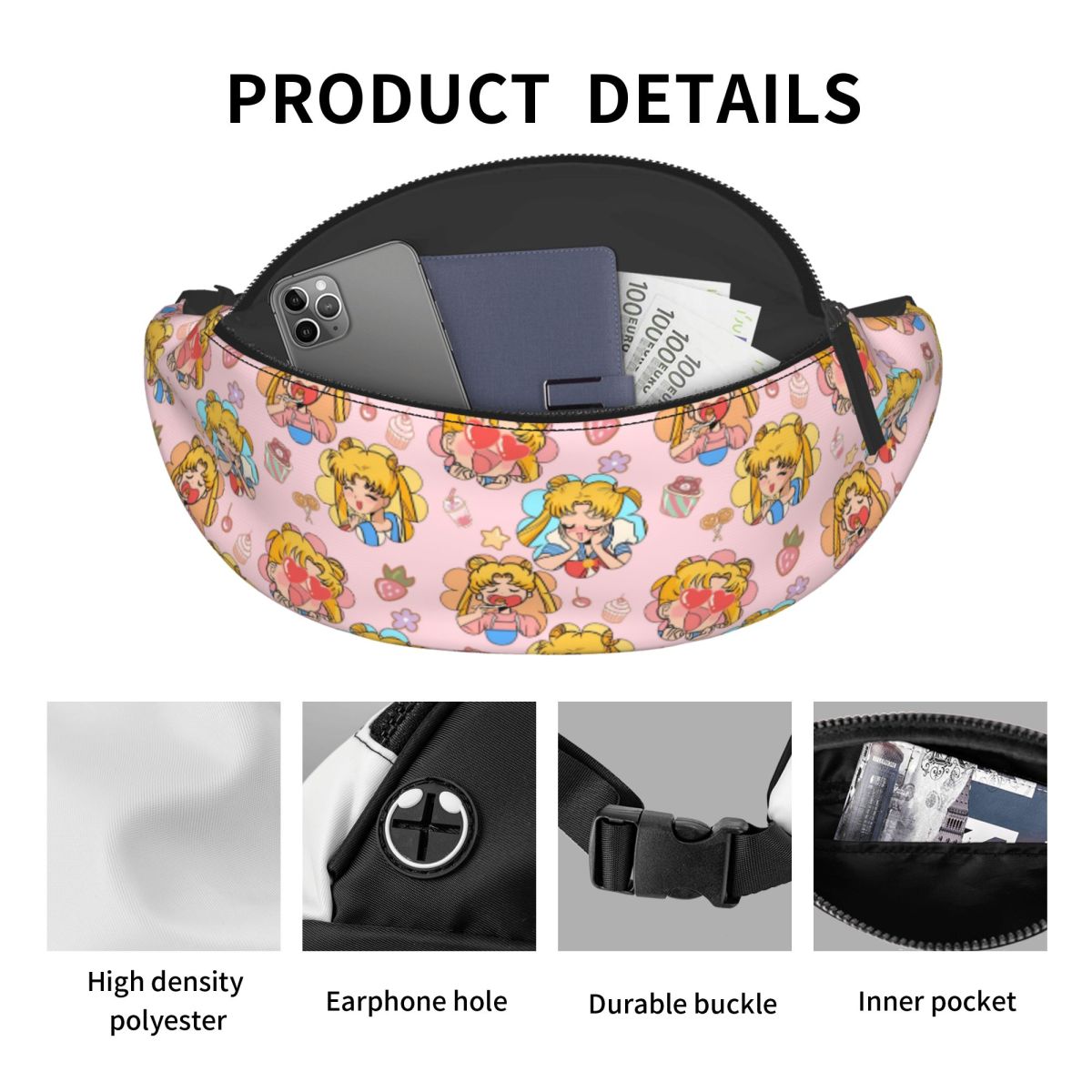 Modna saszetka biodrowa Custom – Travel Accessories Pouch For Women recenzja i cena