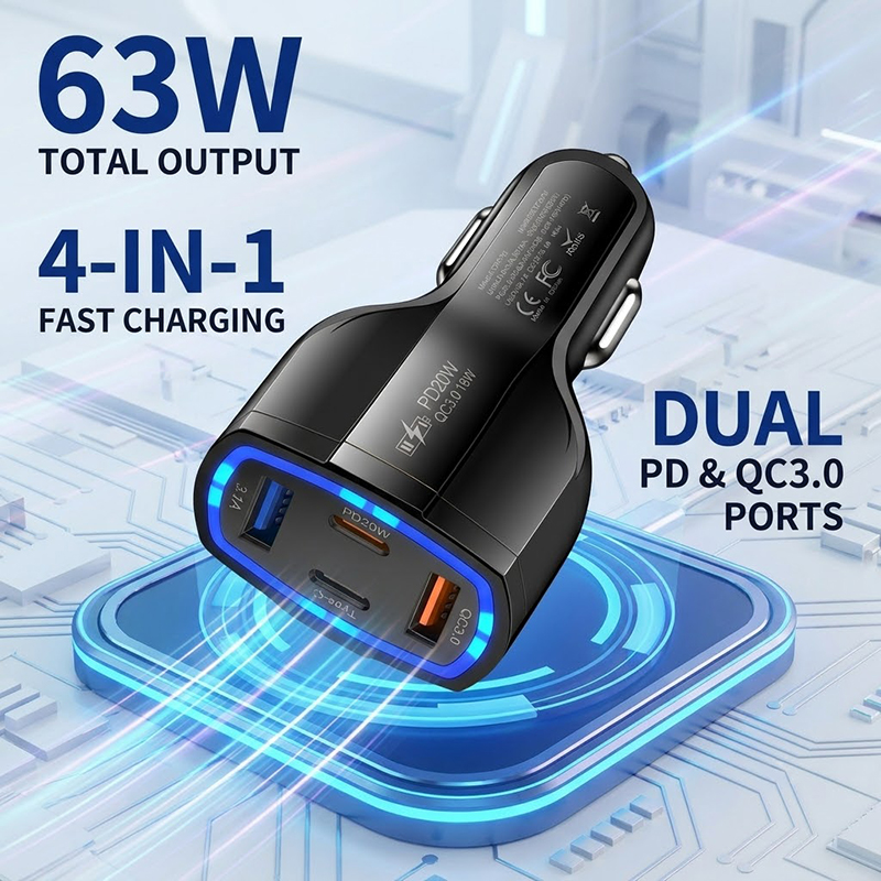 Wieloportowa ładowarka samocho – Travel Plug Type C recenzja i cena